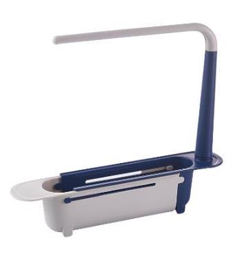Rack de pia de cozinha, rack de drenagem telescópico, cesta de drenagem