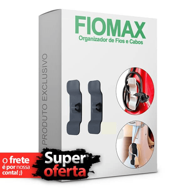 FioMax - Organizador de Fios e Cabos, Enrolador de Cabos Elétricos