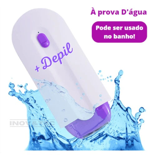 Depilador removedor de pelos elétrico +DEPIL - Pernas, Braços, Partes íntimas, Rosto
