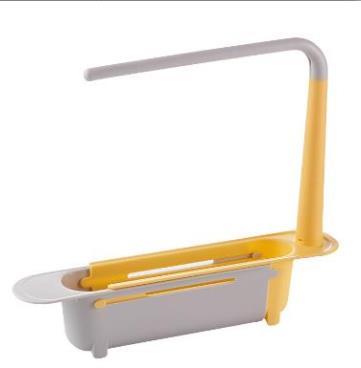 Rack de pia de cozinha, rack de drenagem telescópico, cesta de drenagem