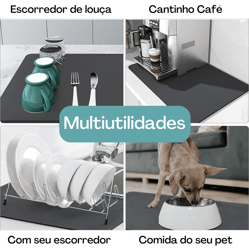 Tapete Escorredor Absorvente Mágico