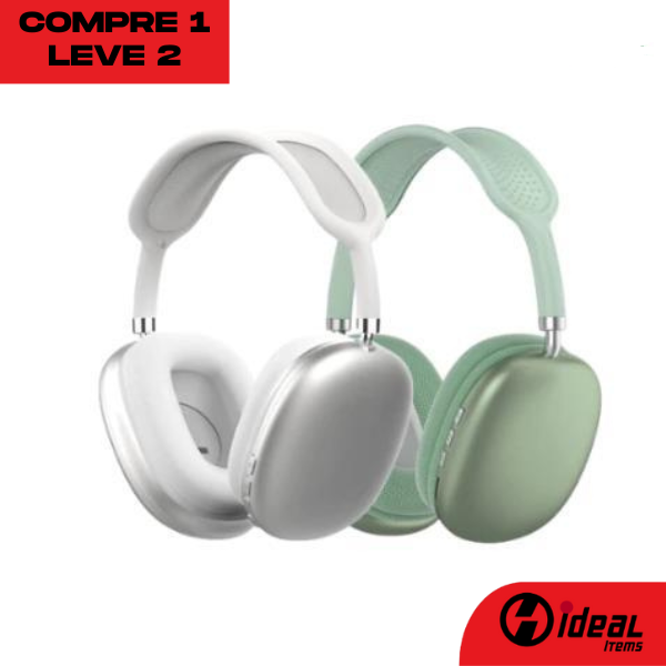MaxPhone Fone de Ouvido Bluetooth com Cancelamento de Ruído - Pegue 1 Leve 2