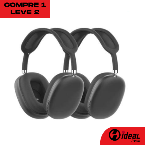 MaxPhone Fone de Ouvido Bluetooth com Cancelamento de Ruído - Pegue 1 Leve 2