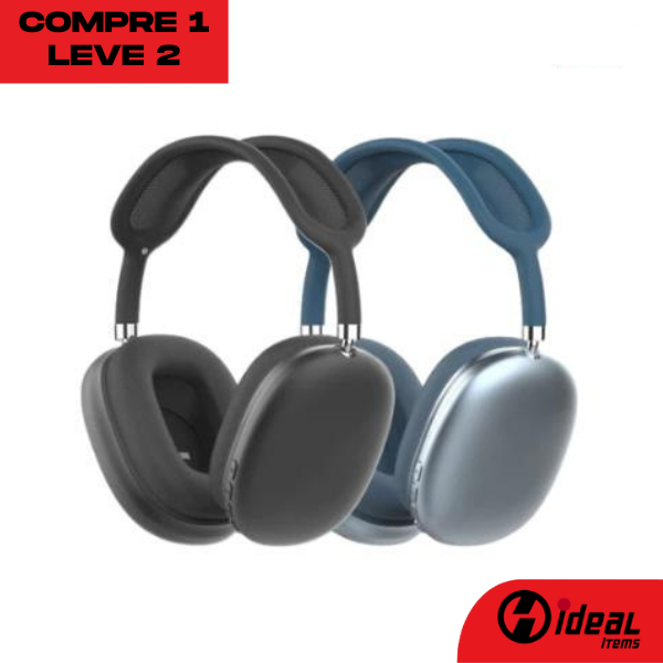 MaxPhone Fone de Ouvido Bluetooth com Cancelamento de Ruído - Pegue 1 Leve 2