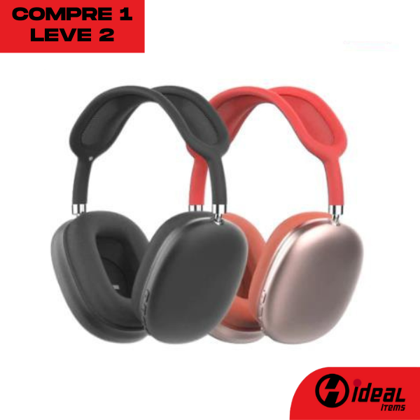 MaxPhone Fone de Ouvido Bluetooth com Cancelamento de Ruído - Pegue 1 Leve 2