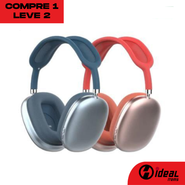 MaxPhone Fone de Ouvido Bluetooth com Cancelamento de Ruído - Pegue 1 Leve 2