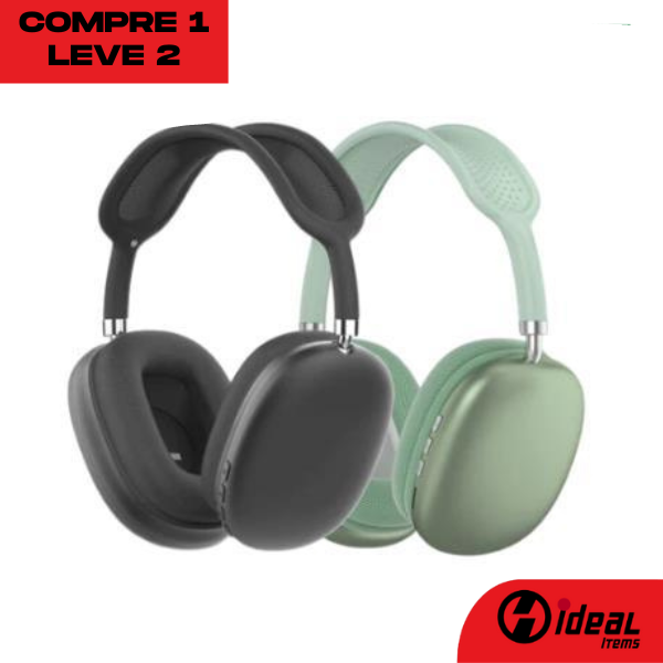 MaxPhone Fone de Ouvido Bluetooth com Cancelamento de Ruído - Pegue 1 Leve 2