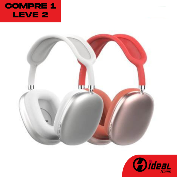 MaxPhone Fone de Ouvido Bluetooth com Cancelamento de Ruído - Pegue 1 Leve 2