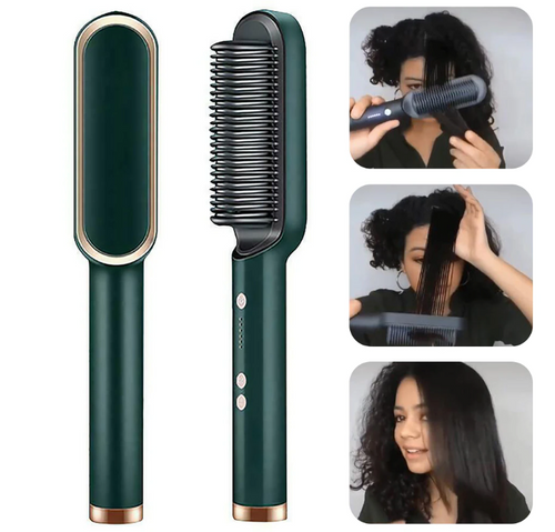 Escova Alisadora Stacy Hair CABELOS LISOS NA HORA)