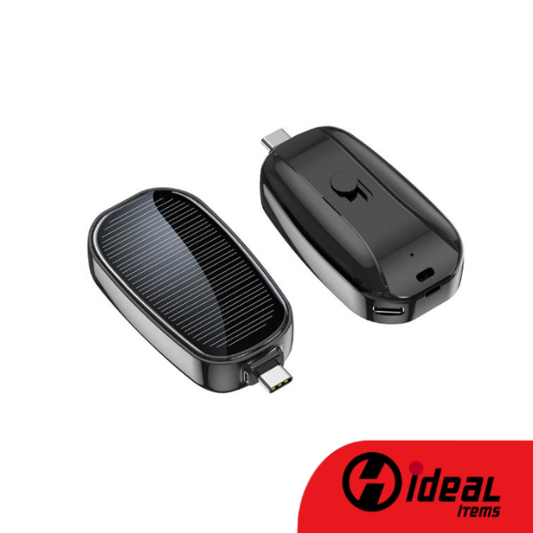 Carregador portátil de banco de energia solar, 1200mAh, mini bateria, carga rápida para dispositivo móvel