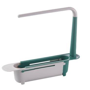 Rack de pia de cozinha, rack de drenagem telescópico, cesta de drenagem